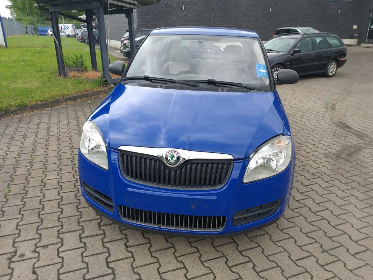 Skoda Fabia 2 5J original Heckklappe mit Heckscheibe 4590 Dynamic Blau Fließheck Bj.2009